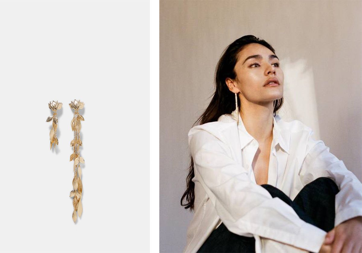 الاقراط المتدلية الرفيعة Drops earrings